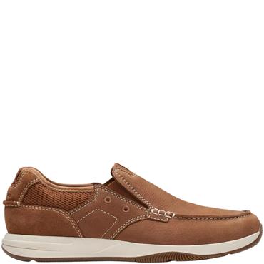 CLARKS  MENS  SHOE - LIGHT TAN NUBUCK